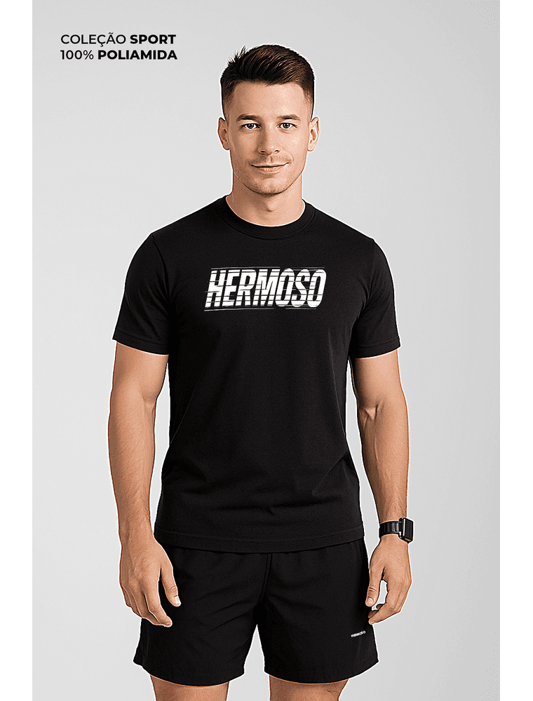 Camiseta TRAINNING Poliamida SPORT ICE TOUCH Black - Hermoso Compadre