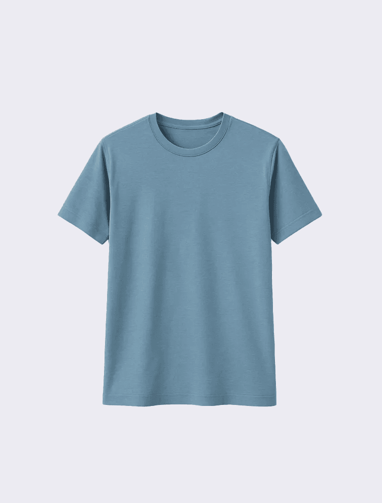 Camiseta Básica Mescla Azul - Hermoso Compadre