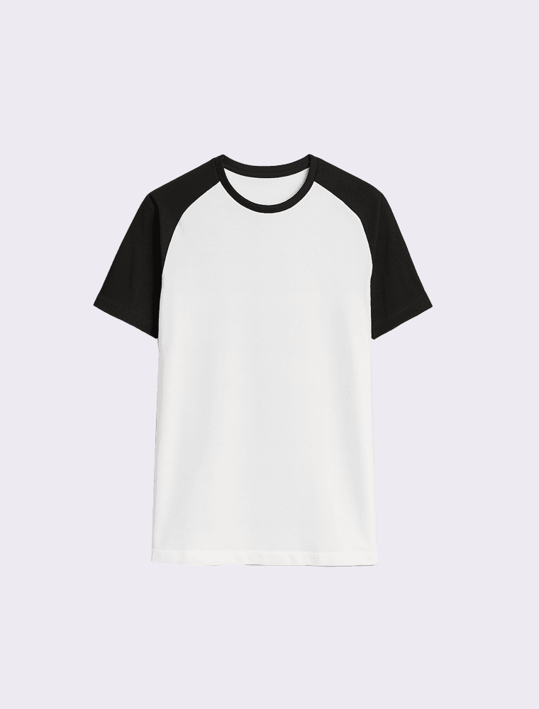 Camiseta Raglan Preta e Branca - Hermoso Compadre