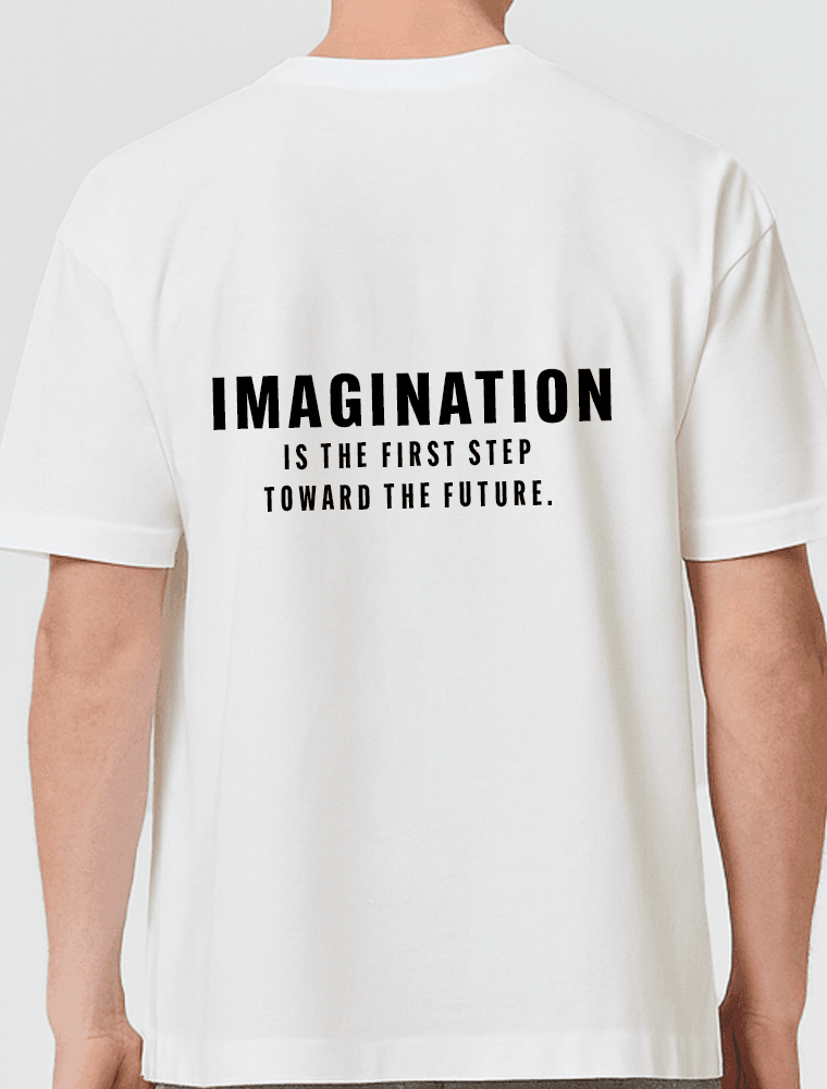 Camiseta Oversized IMAGINATION Street Heavy Off White