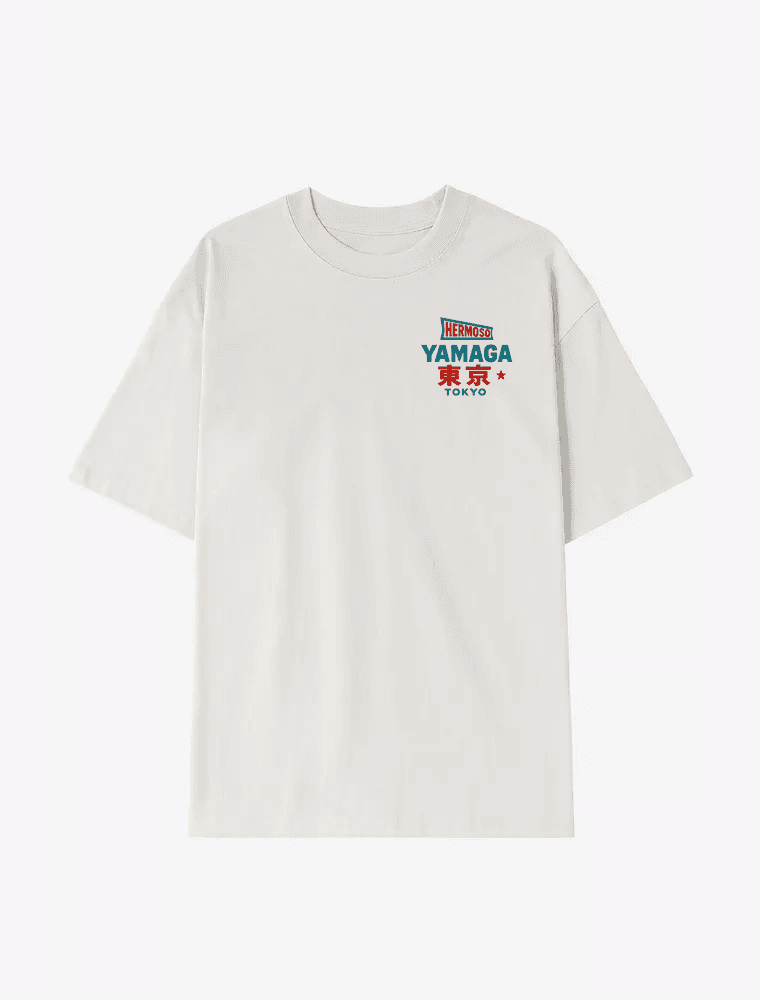 Camiseta Oversized JAPAN BOXING Street Heavy Off White