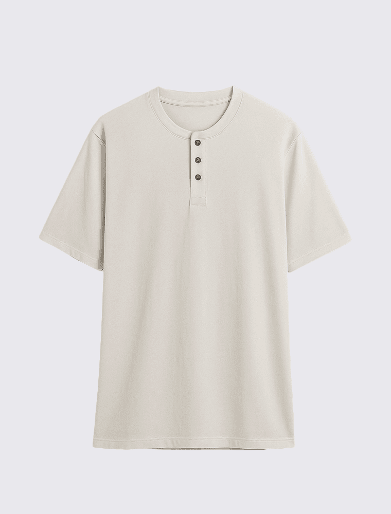 Camiseta Henley Bege Dunna