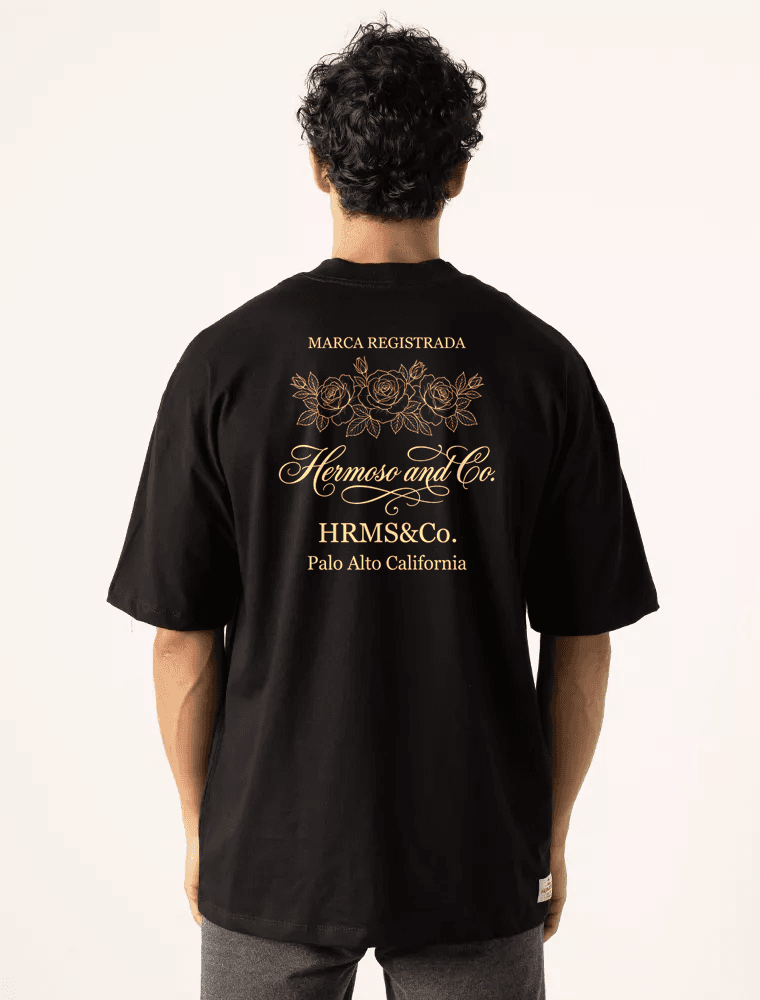 Camiseta Oversized PALO STREET HEAVY Preta - Hermoso Compadre