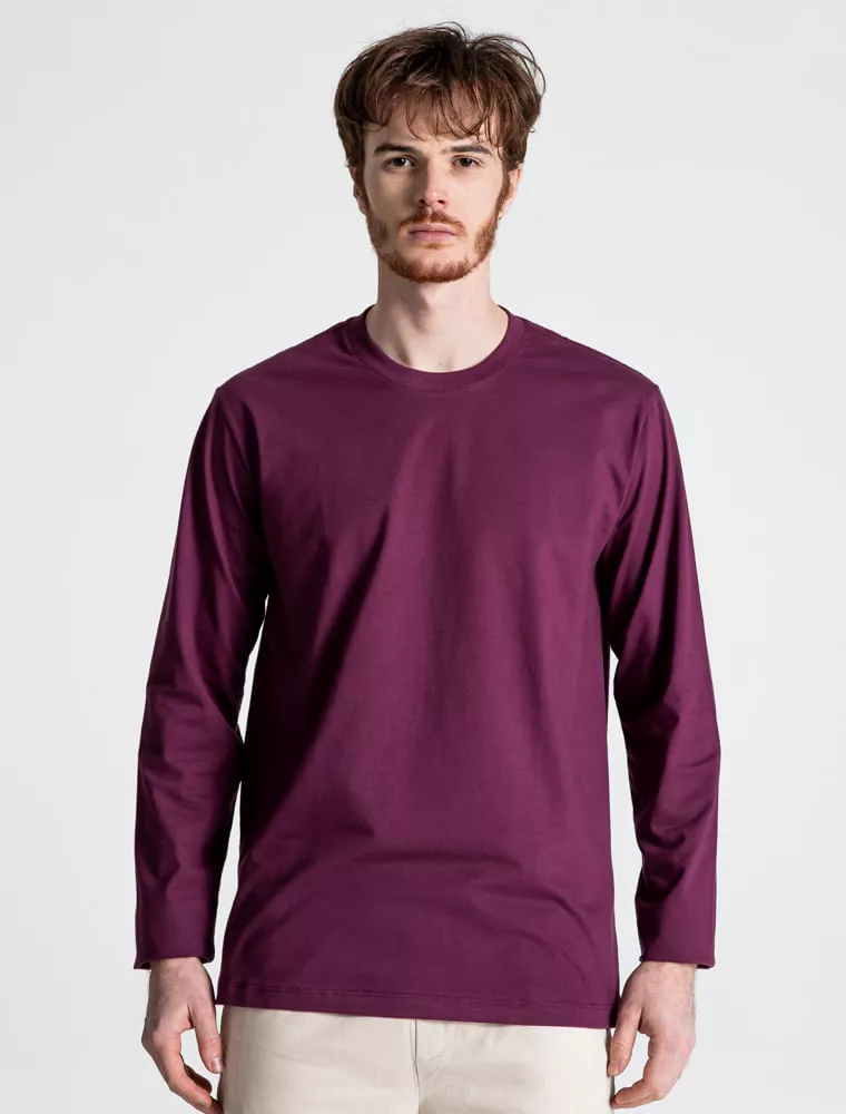Camiseta Manga Longa Vinho - Hermoso Compadre