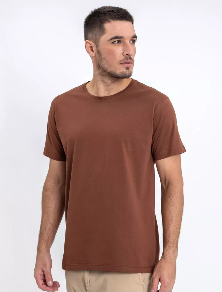 Camiseta Básica Marrom - Hermoso Compadre
