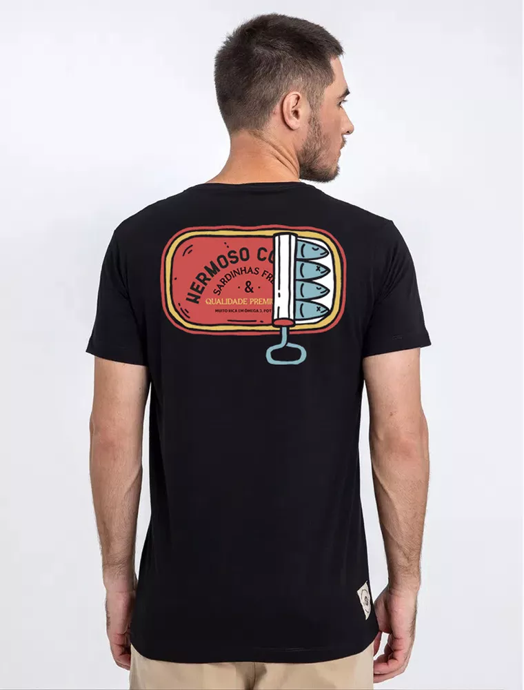 Camiseta Hermoso Sardinha Preta - Hermoso Compadre
