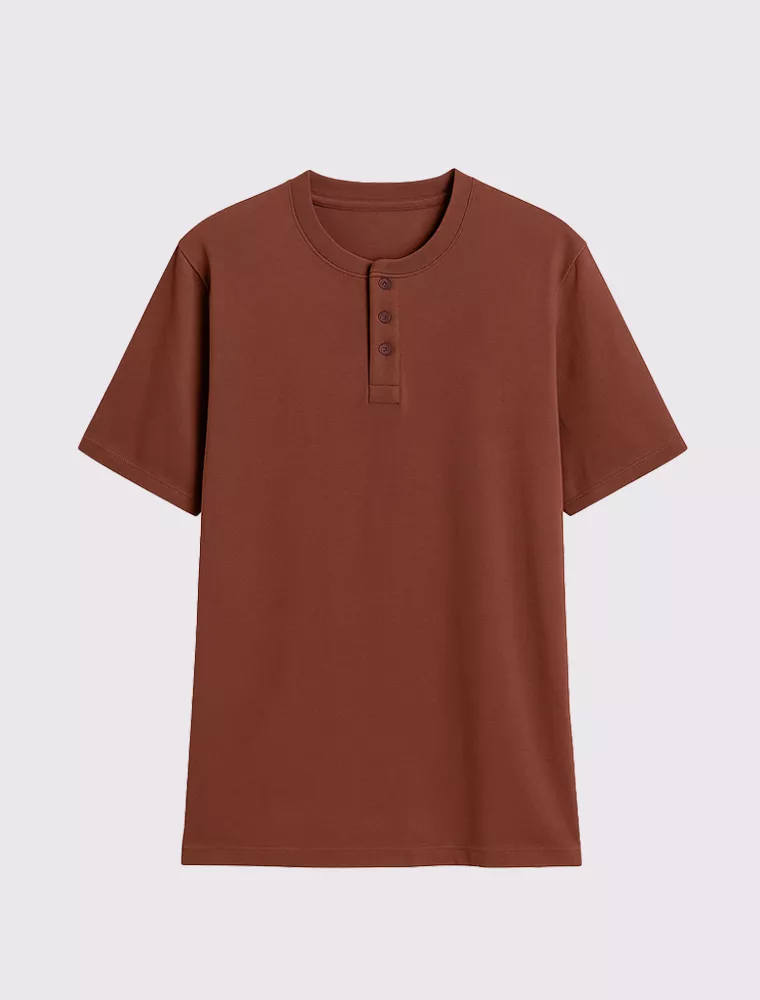 Camiseta Henley Marrom | Hermoso Compadre