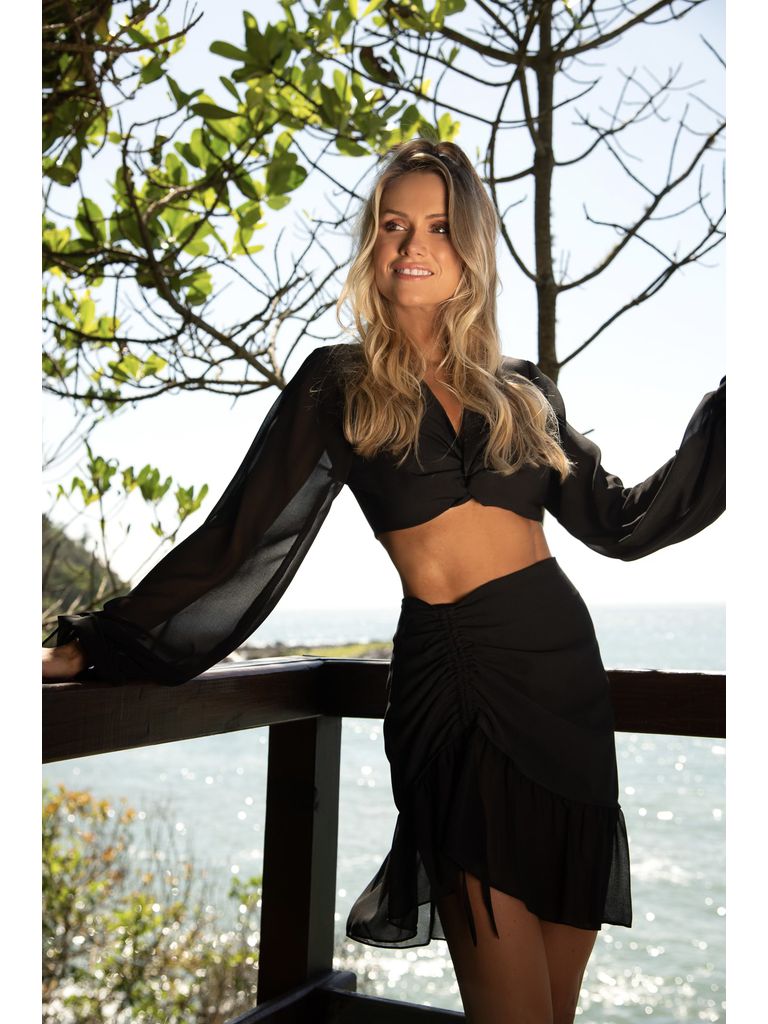 Conjunto Trancoso Preto - Fika Beachwear