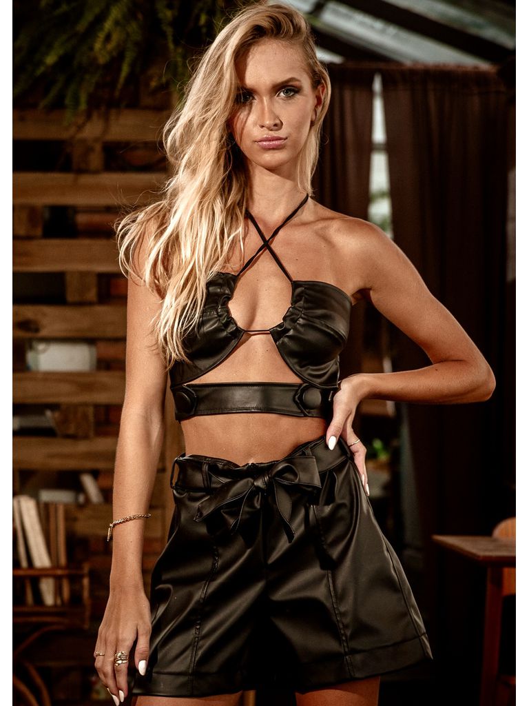 Shorts Berlim Preto - Fika Beachwear