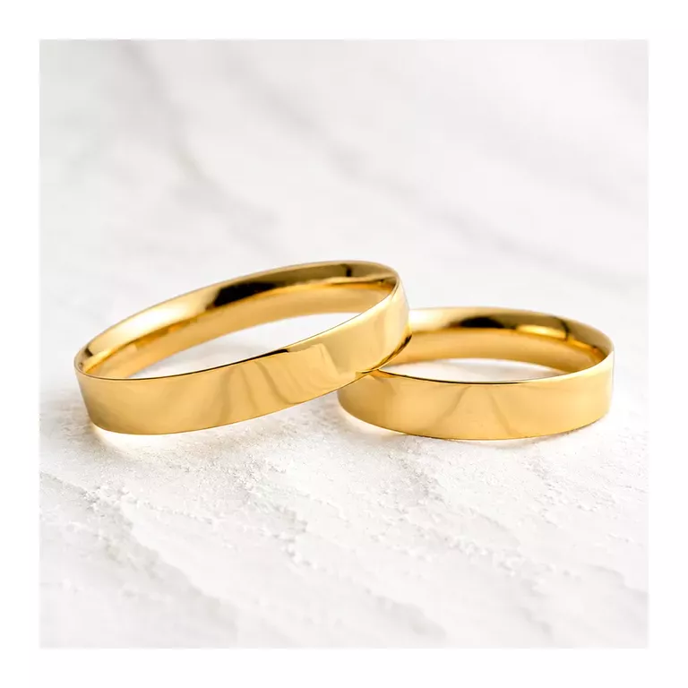Aliança de Casamento em Ouro 4mm Bahamas (Bazar Rosê)