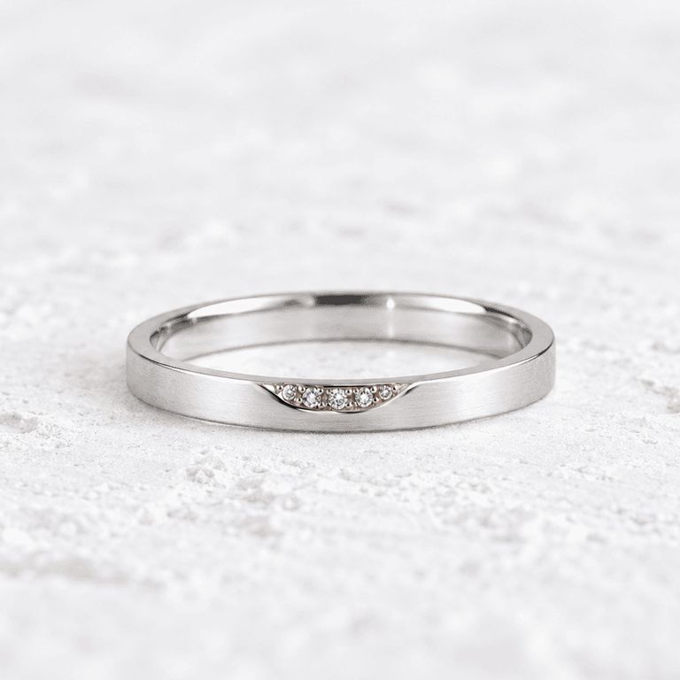 Aliança de Namoro em Prata Esterlina 925 Espirita 3mm - Par (Bazar Rosê)