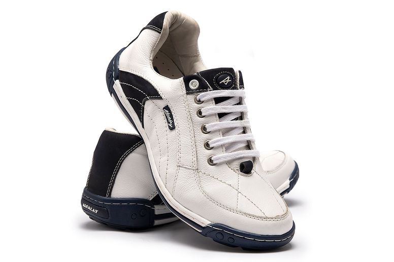Sapatênis Alcalay Masculino - 1065 Azul /Branco - CALÇADOS ALCALAY