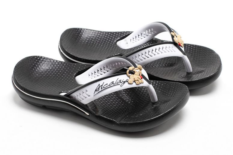 Chinelo Alcalay Anatômcio Infantil - CH06 PRETO/BRANCO CACHORRINHO IN... - CALÇADOS ALCALAY