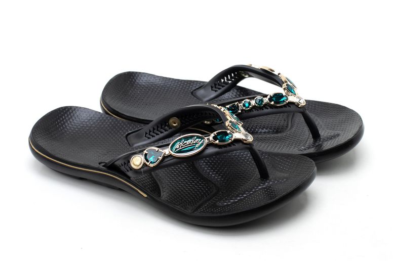 Chinelo Anatômico Alcalay Feminino de Resina - CH06 PRETO/TIRA PRETA C... - CALÇADOS ALCALAY