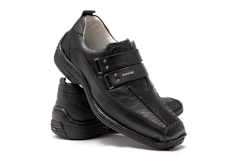 Sapato Anti Stress Alcalay - 0404 Preto - CALÇADOS ALCALAY