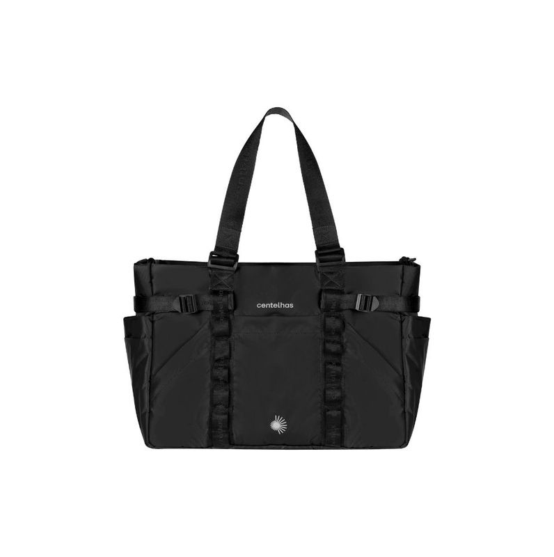 açu preta - tote, tiracolo e mochila - C02 Preto - centelhas