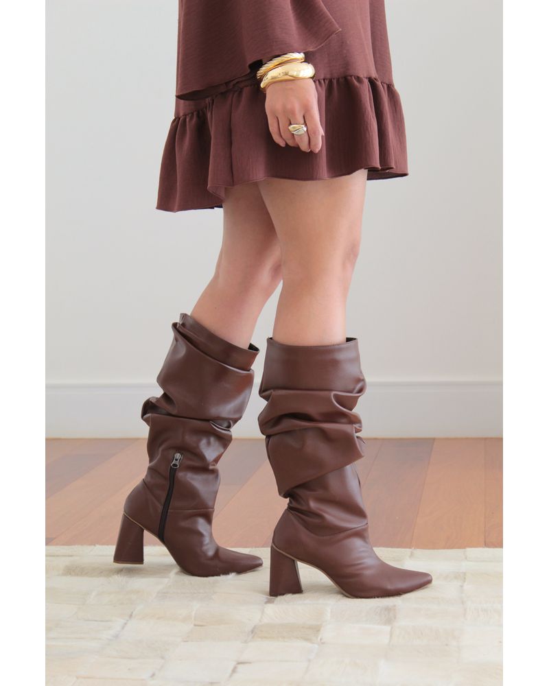 LANA - BOTA SLOUCH CACAU - FLUÍDA