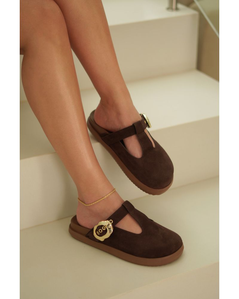 PIETRA - CLOG CAMURÇA MARROM - FLUÍDA