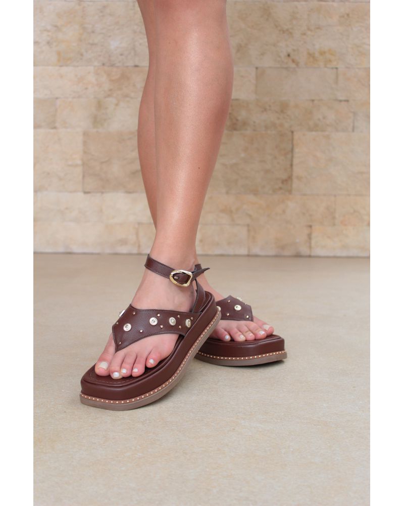 RAYKA - FLATFORM MARROM - FLUÍDA