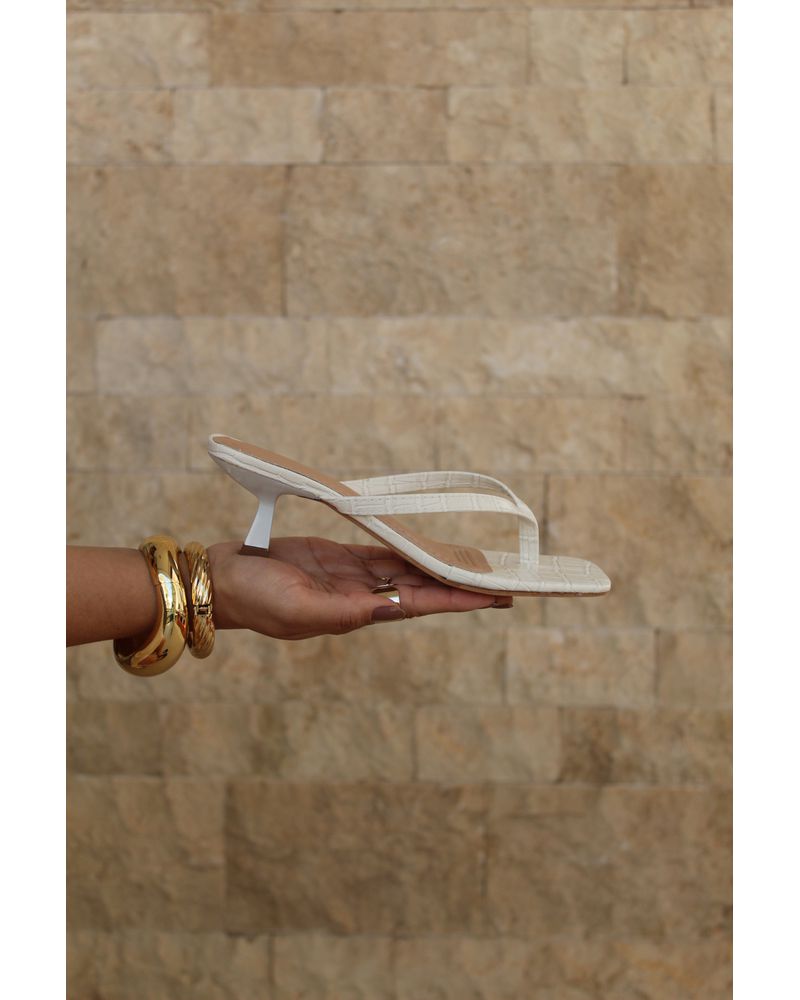 EVA - TAMANCO OFF WHITE CROCRO - FLUÍDA