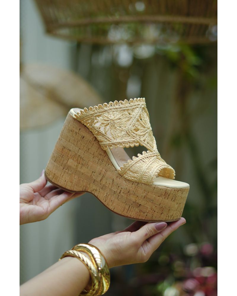 GRÉCIA - TAMANCO TRAMA NATURAL PALHA - FLUÍDA