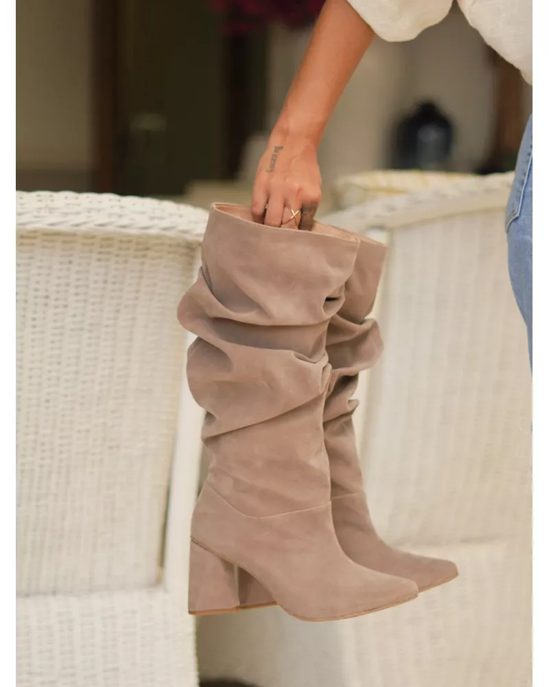 LANA - BOTA SLOUCH CAMURÇA AVEIA - FLUÍDA