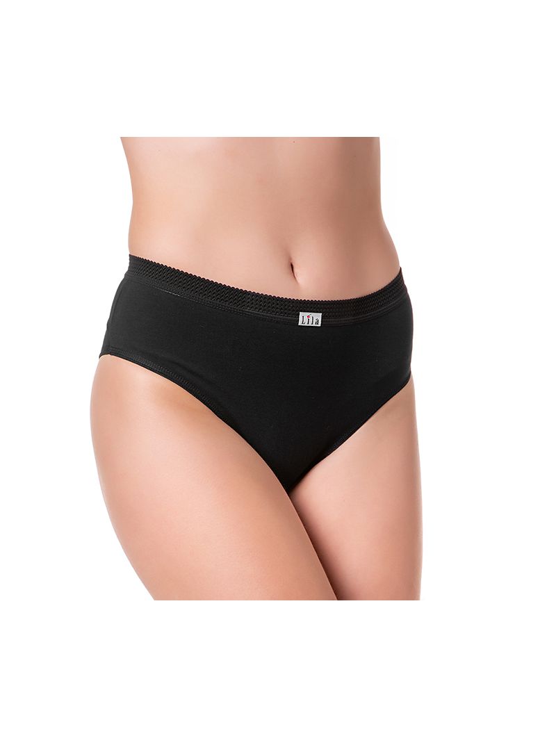 Tangão Cós Alto Microfibra 0913 - PRETO - LILA LINGERIE