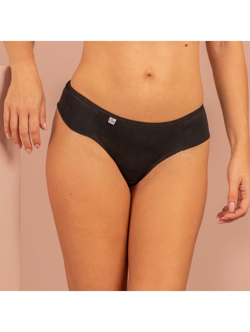Fio Duplo Algodão 0009 - PRETO - LILA LINGERIE