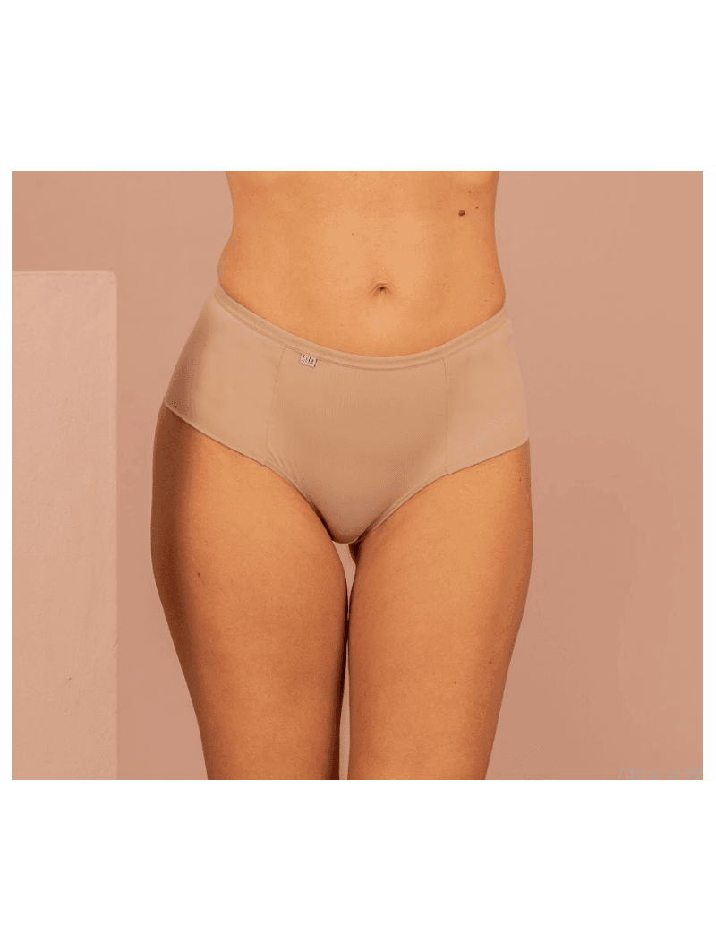 Tanga Cós Alto Microfibra 0829 - CHOCOLATE - LILA LINGERIE
