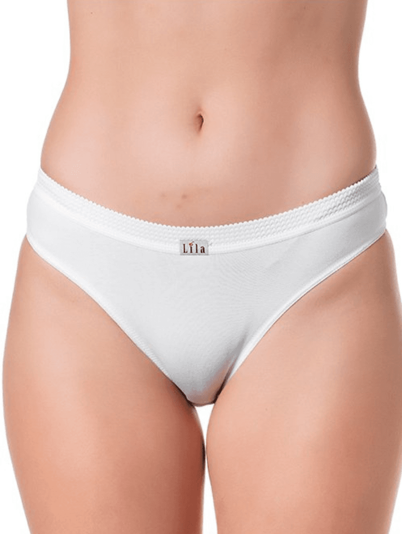 Calcinha Algodão 0039 - BRANCO - LILA LINGERIE