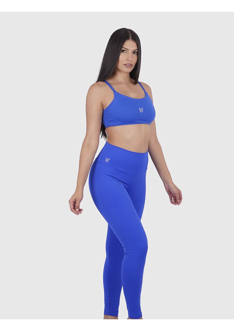 Legging Azul Usup Confort Poliamida UV 50+ Blackout