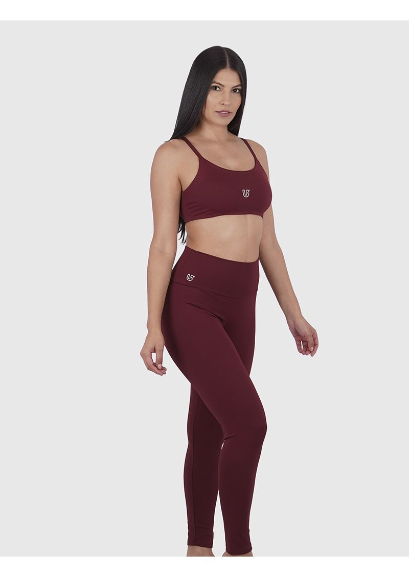 Legging Bordô Usup Confort Poliamida UV 50+ Blackout