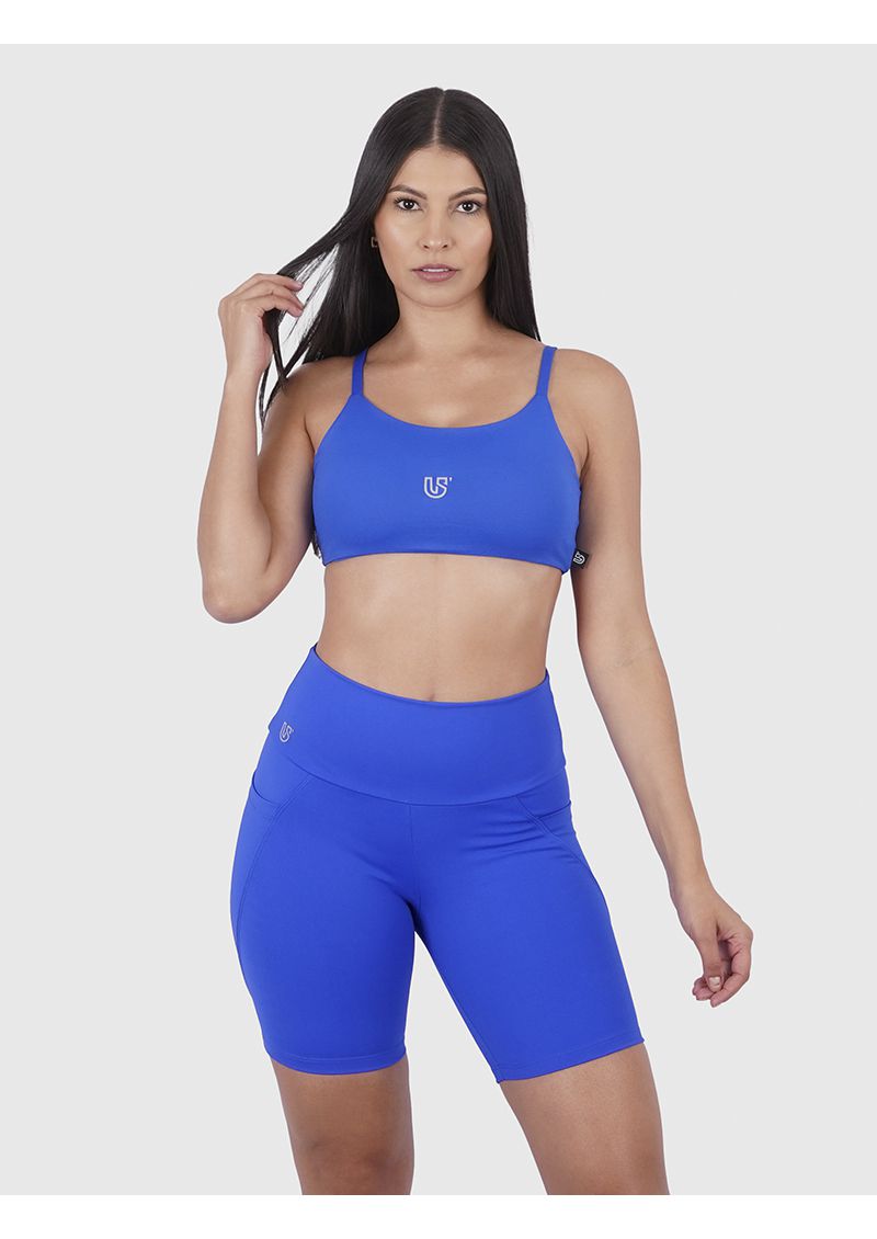 Top Azul Usup Confort Poliamida UV 50+ Blackout Com Bojo