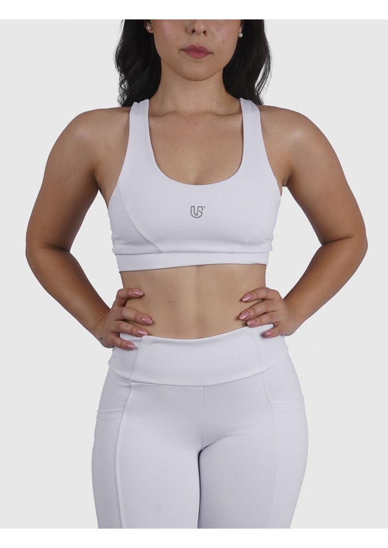 Top High Luna Usup Branco Compression Uv 50+ Elastico Com Bojo
