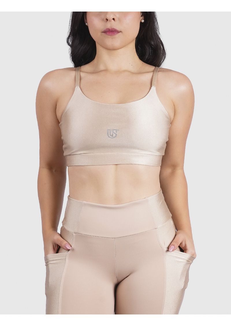 Top Luna Usup Creme Poliamida Uv 50+ Elastico Com Bojo 