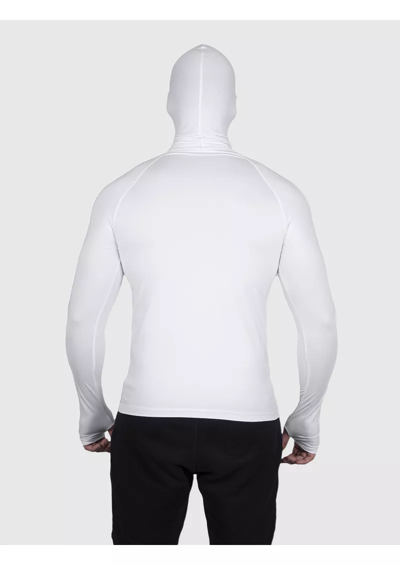 トップス CH MESH WARM UP JERSEY Camiseta Branca USUP Ninja Manga Longa Microdry UV50+ Com Abertura