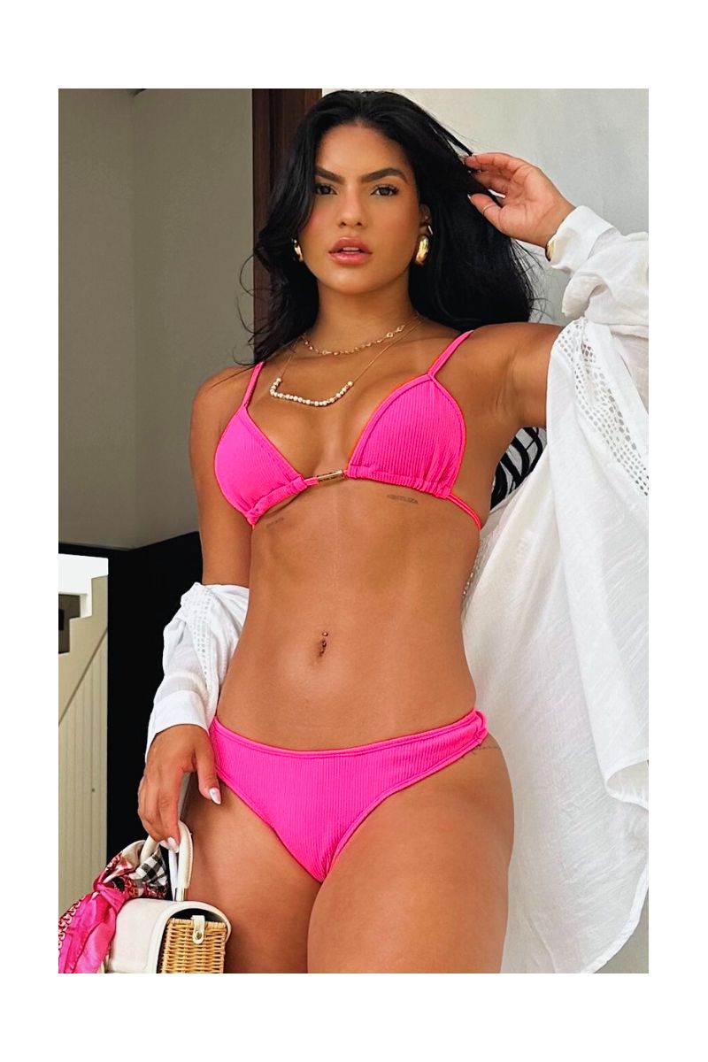 Biquíni Cortininha Larissa Fio Rosa Barbie