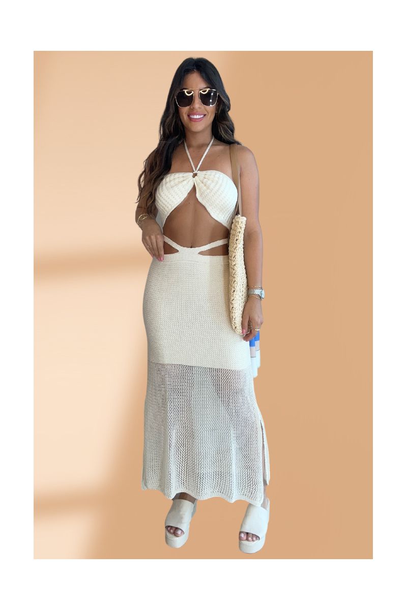 Conjunto Tricot Daria Creme