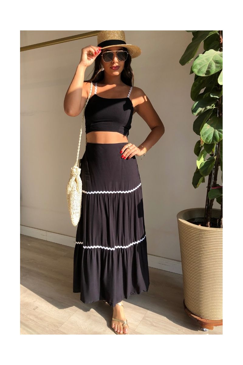 Conjunto Preto Viscose