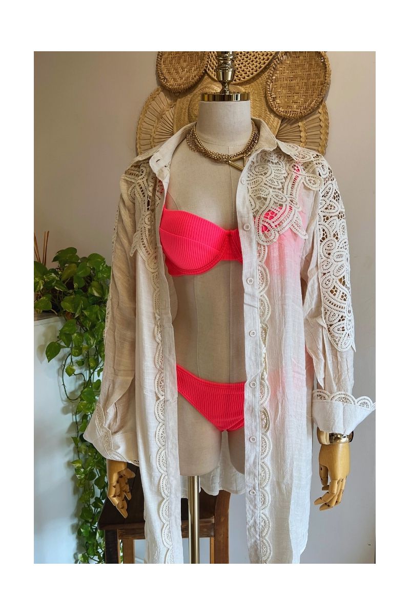 Saída de Praia Camisa Brisa Off