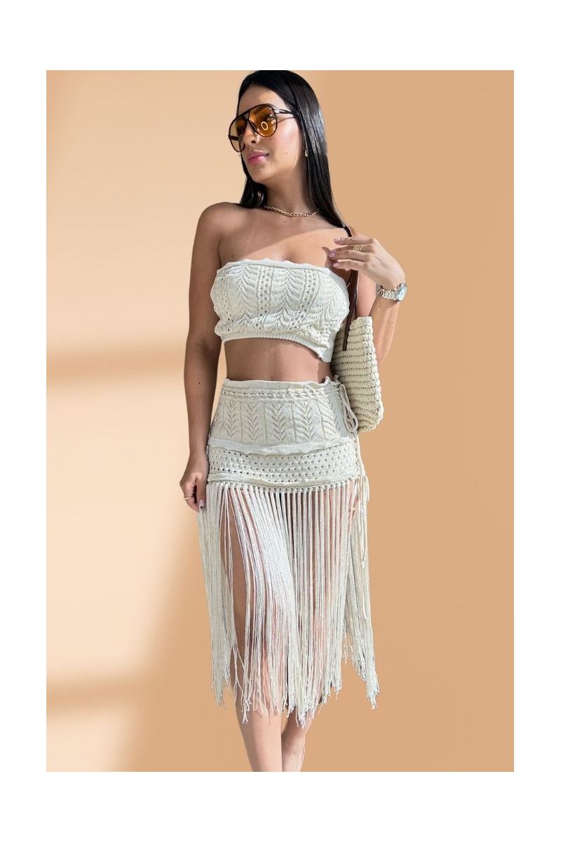 Conjunto Tricot Tulum Bege