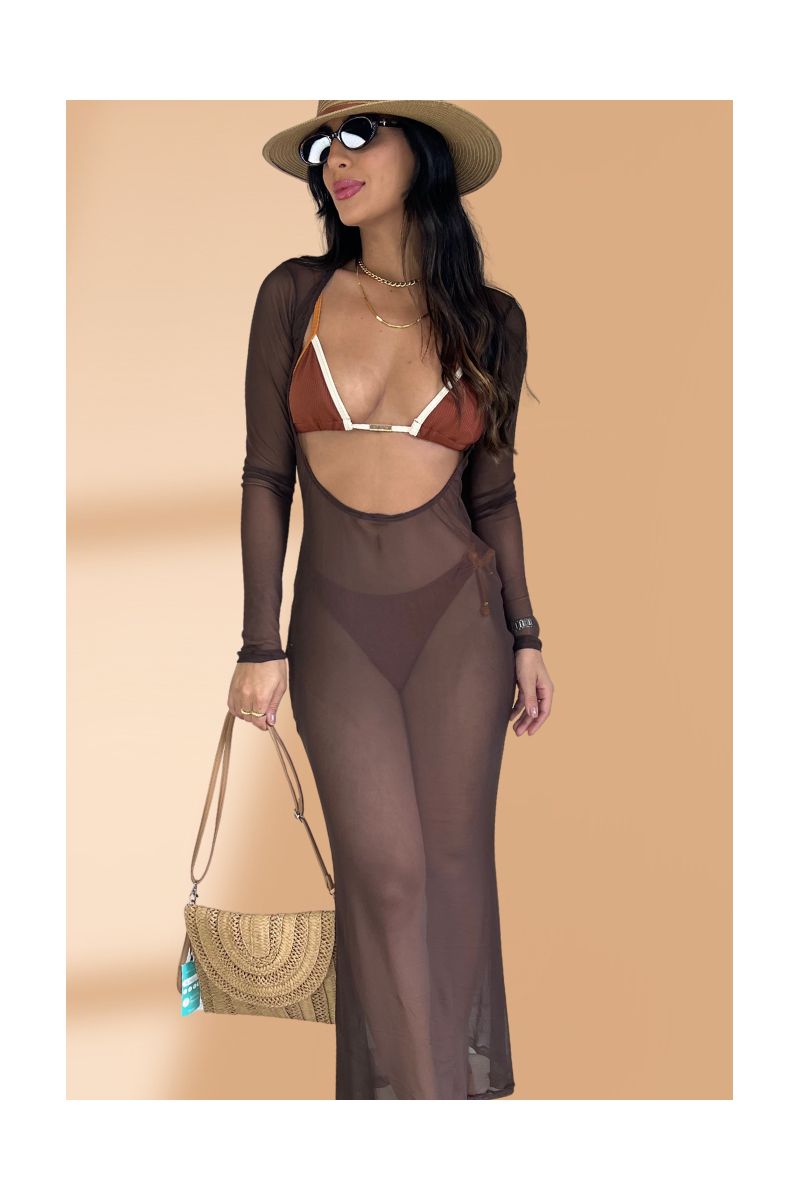 Kit Saída de Praia Tule * Biquini Marrocos