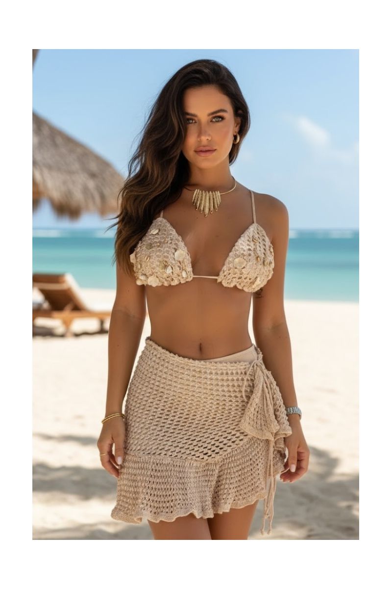 Conjunto Tricô Sereia