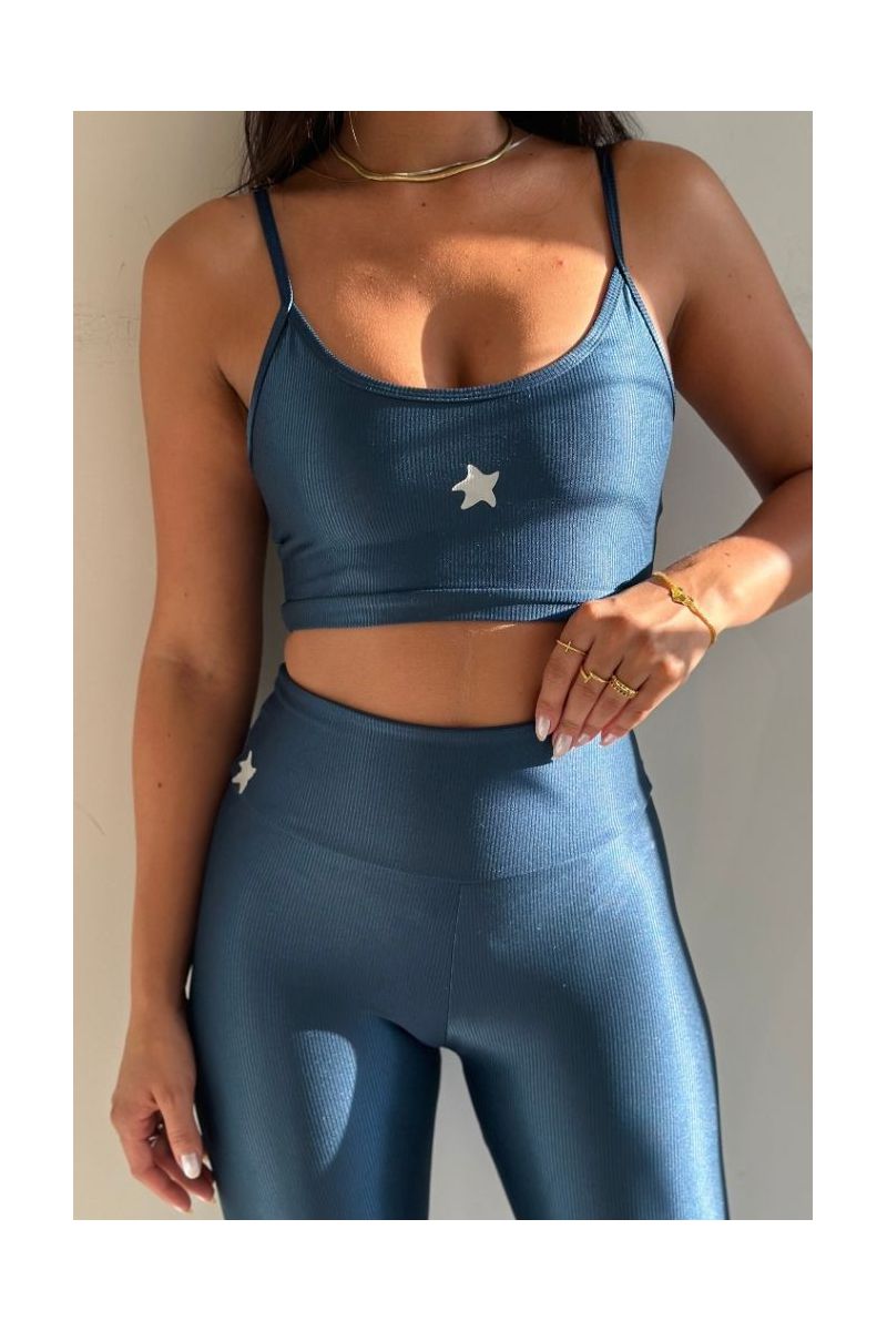 Calça Fitness Feel Azul Onyx