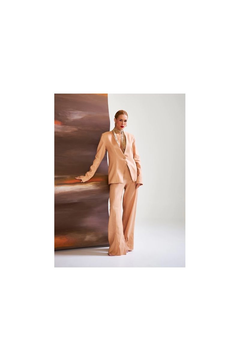 Calça Luana Linho Pêssego