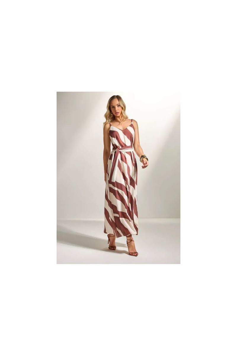 Vestido Midi Estampado 