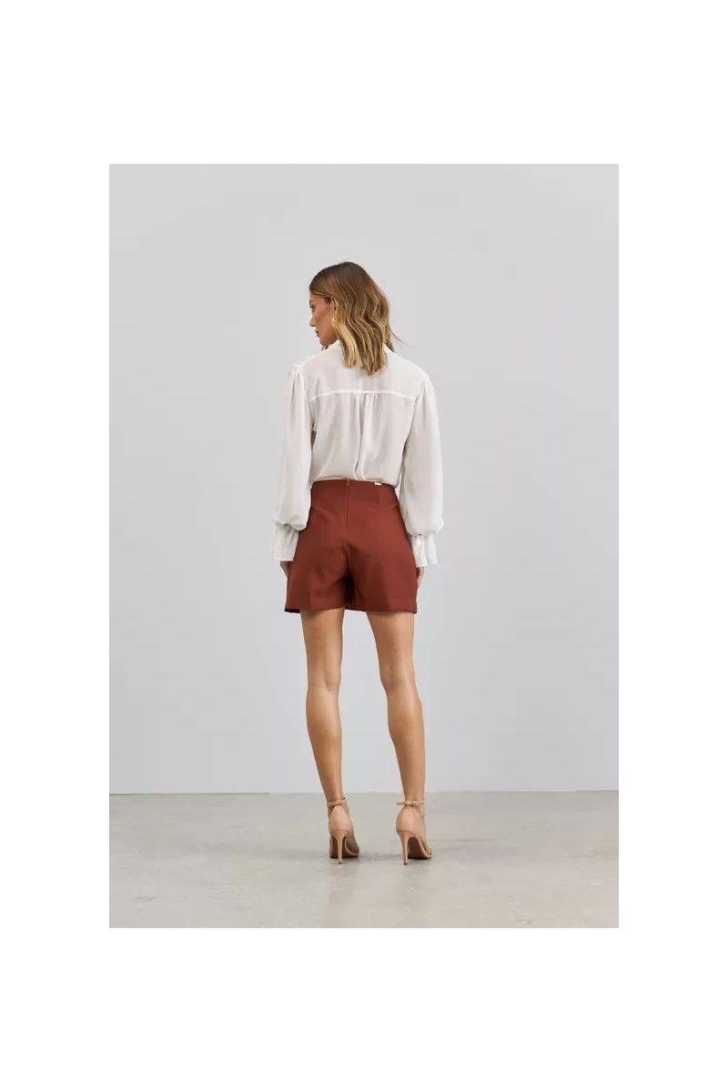Camisa Manga Longa Ampla em Crepe