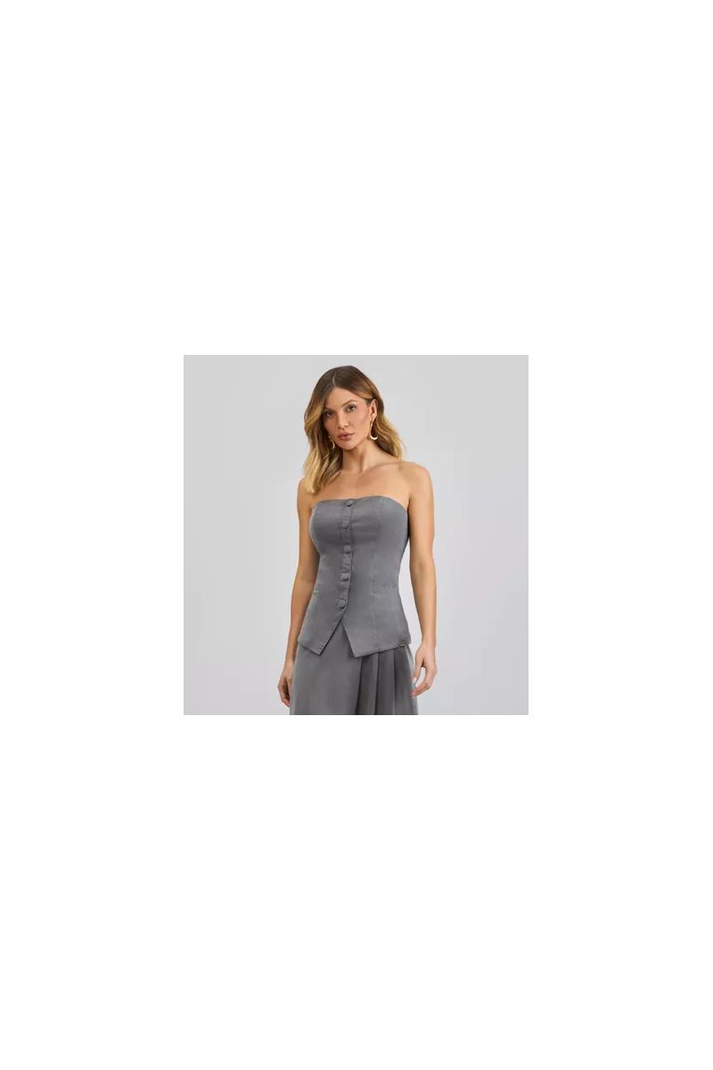 Top Corset Em Alfaiataria