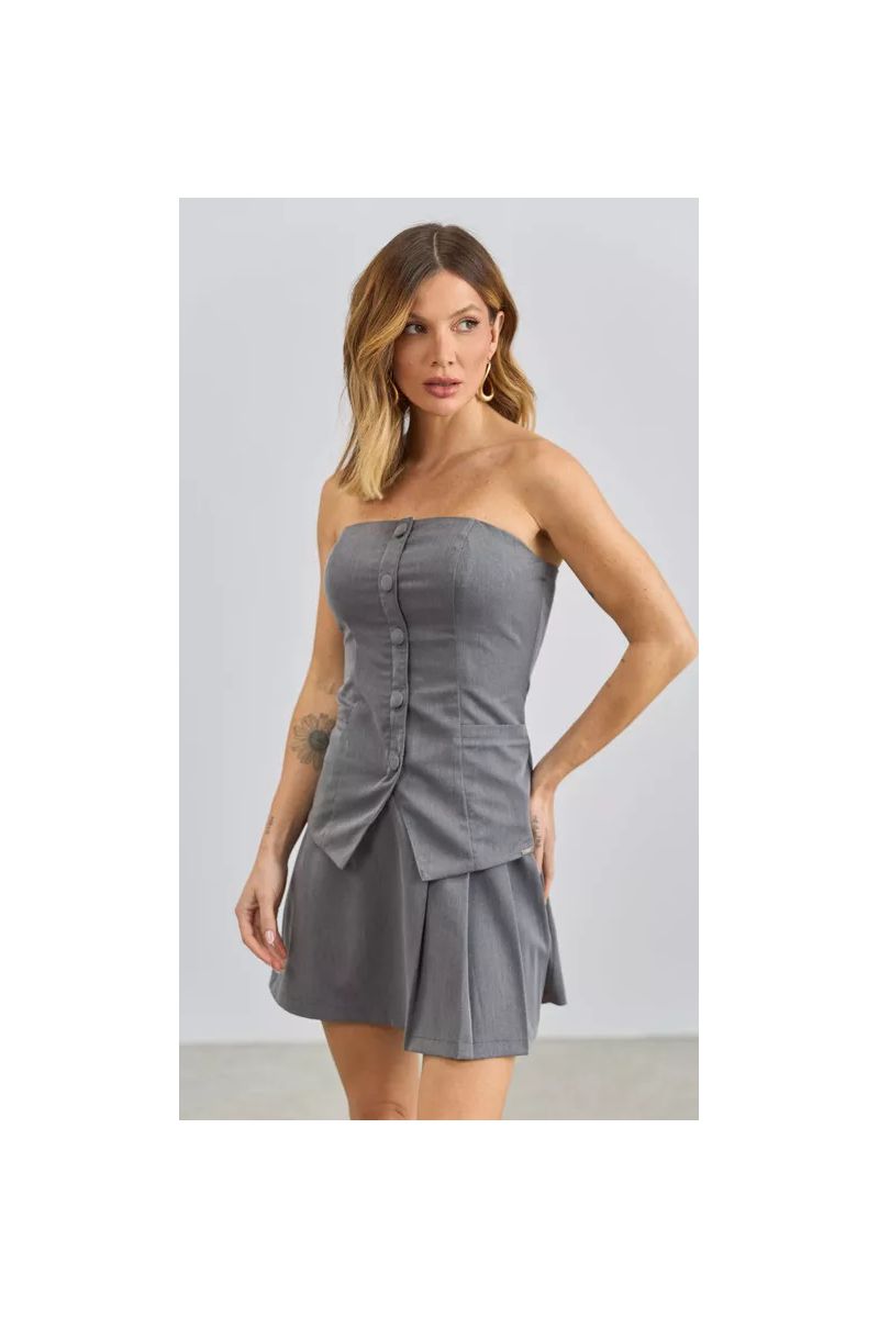 Top Corset Em Alfaiataria