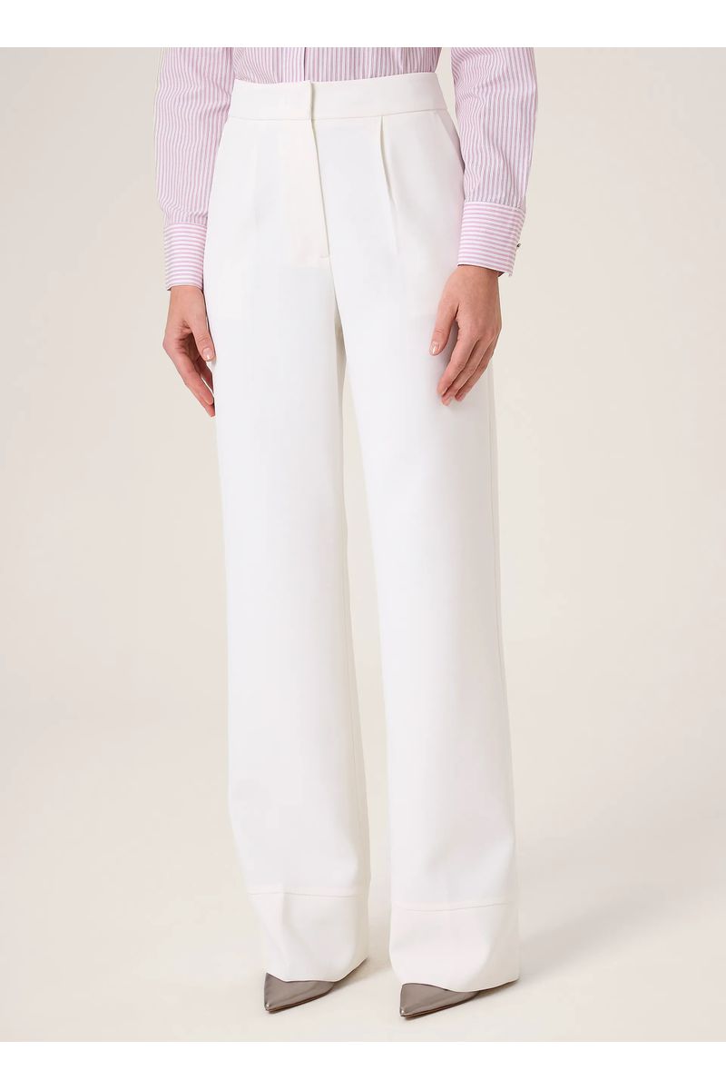 Calça Pantalona Crepe Dudalina Feminina